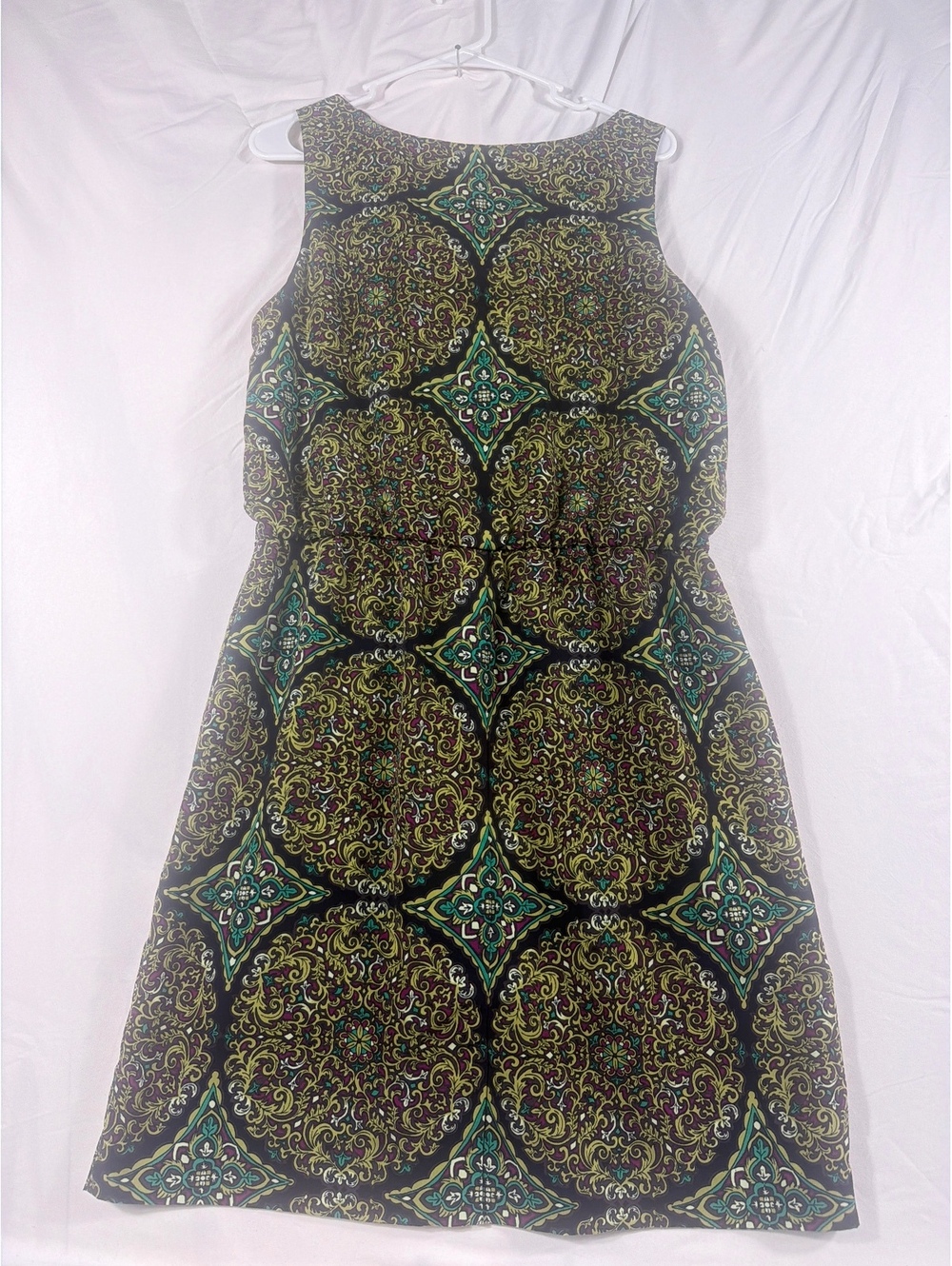 Banana Republic Sleeveless Printed Dress Size 12 - Picture 3 of 5